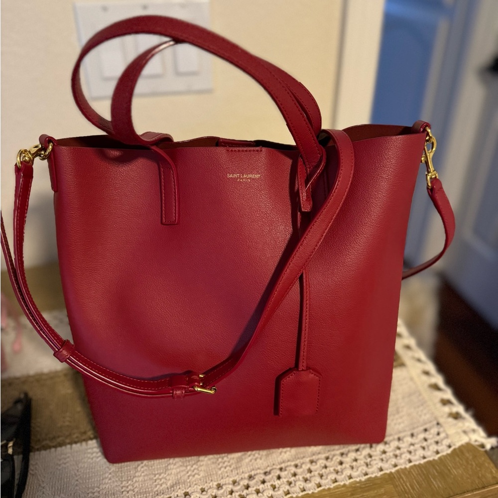 YSL Toy Shopping Tote! Red.